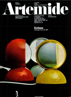 Advertising by Artemide for the Eclisse by Vico Magistretti