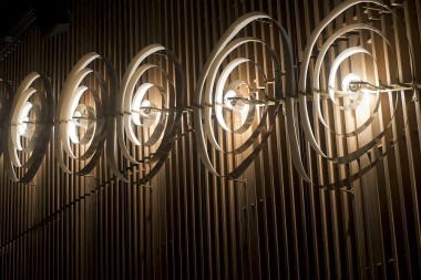 Wall lamps by Poul Henningsen in the Arhus theatre