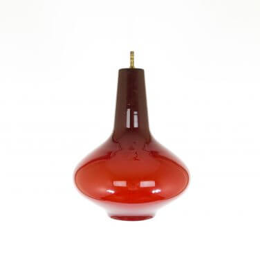 Red pendant by Massimo Vignelli for Venini