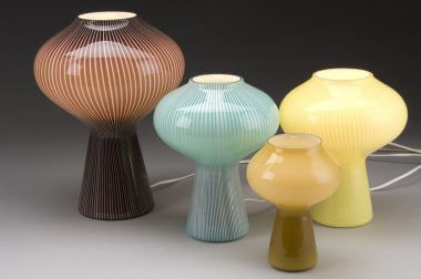 Fungo table lamps by Massimo Vignelli for Venini