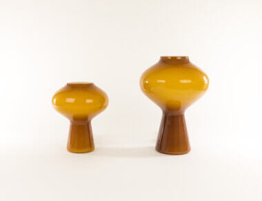 Two Fungo table lamps by Massimo Vignelli for Venini
