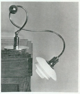 Piano lamp by Poul Henningsen for Louis Poulsen in the lowest position