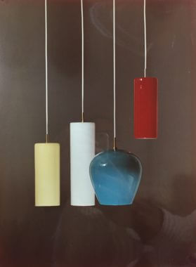 Four pendants by Massimo Vignelli for Venini