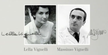 Lella and Massimo Vignelli at the beginning of their careers