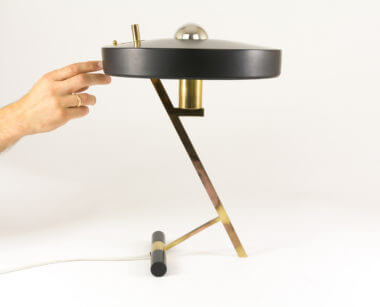 Table lamp Model Z by Louis Kalff for Philips Eindhoven with an indication of the size