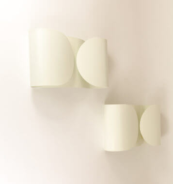 A set of 2 Foglio wall lamps by Alfra and Tobio Scarpa for Flos