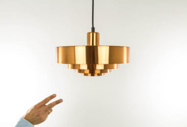 Roulet pendant by Jo Hammerborg for Fog & Mørup with an indication of the size