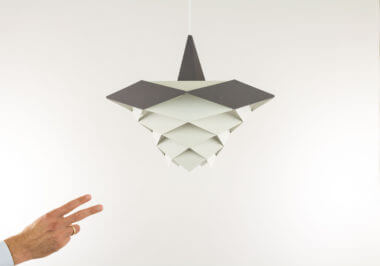Pentagonal pendant by Preben Dahl for Hans Følsgaard with an indication of the size