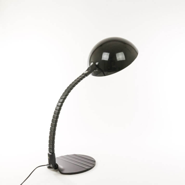 Black Model 660 Table Lamp by Elio Martinelli for Luce, 1970s - Palainco