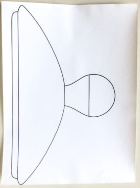 Drawing of Ameba by Fulvio Farrari for Solka B