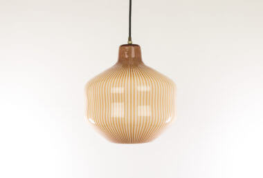 Hand blown pendant by Massimo Vignelli for Venini from nearby