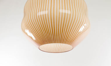 Hand blown pendant by Massimo Vignelli for Venini from the bottom
