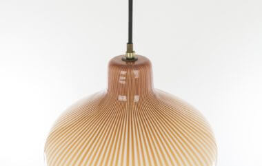 Hand blown pendant by Massimo Vignelli for Venini from the top
