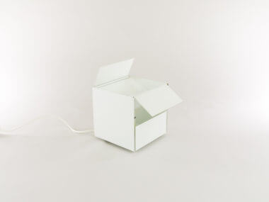 White "3H" table lamp by Paolo Tilche for Sirrah
