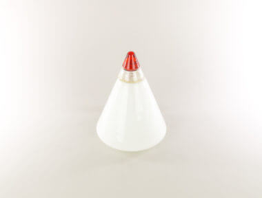 Cone shaped table lamp by Giuso Toso for Leucos as seen from above