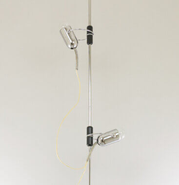 Two more spots of a chrome Floor to Ceiling lamp by Francesco Fois for Reggiani