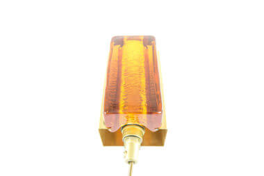 Amber Atlantic glass wall lamp by Vitrika