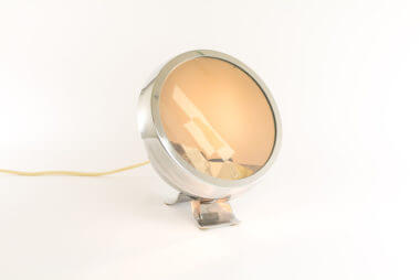 6P2 table lamp by Paolo Tilche for Sirrah, lights on
