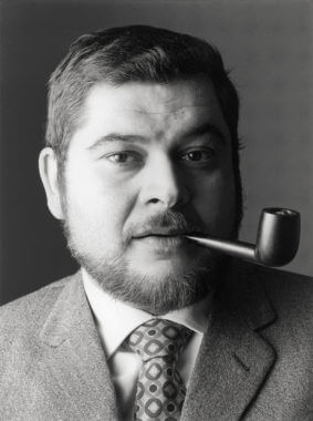 Joe Colombo with his traditional pipe