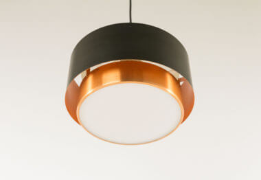 One of the two Saturn pendants by Jo Hammerborg for Fog & Mørup as seen from below