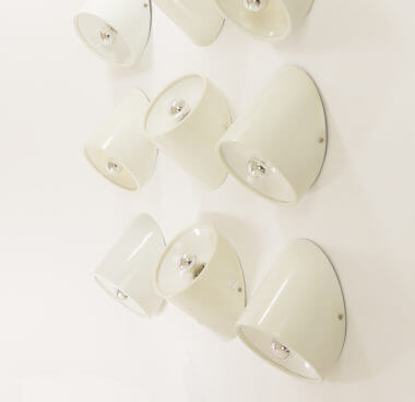 Set of 9 wall lamps Model 235 by Cini Boeri for Arteluce