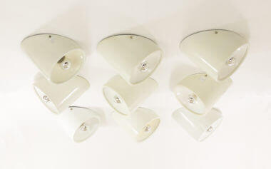 Unique set of 9 ceiling lamps Model 235 by Cini Boeri for Arteluce