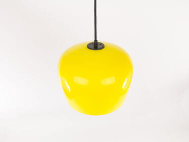 Yellow pendant by Alessandro Pianon for Vistosi as seen from above
