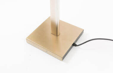 The square base of the higher version of the set of floor lamps by Ronald Homes for Conelight Limited