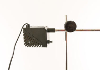 The transformer of a Maniglia floor lamp by De Pas, D'Urbino & Lomazzi for Stilnovo