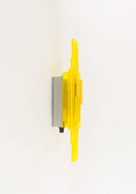 Acrylic wall lamp by Claus Bolby for Cebo as seen from one side