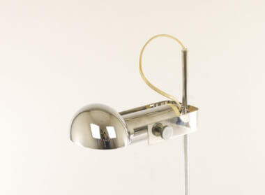 The chrome top part of an adjustable table lamp T395 by Robert Sonneman for Luci Cinisello