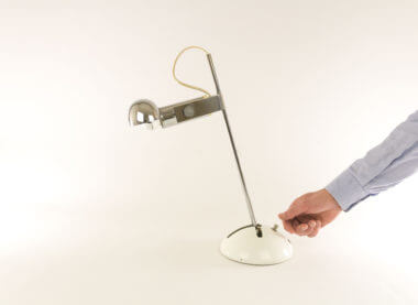 Adjustable table lamp T395 by Robert Sonneman for Luci Cinisello with an indication of the size