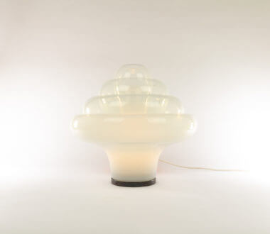 Table lamp LT 305 by Carlo Nason for A.V. Mazzega, switched on