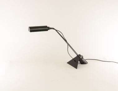 Adjustable black metal table lamp from Italy, 1970s