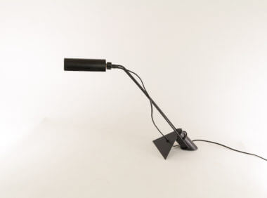 Adjustable black metal table lamp from Italy
