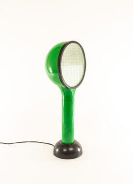 A green Drive table lamp by Adalberto dal Lago for Francesconi