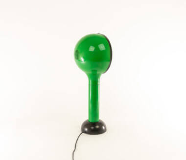 A green Drive table lamp by Adalberto dal Lago for Francesconi as seen from the back