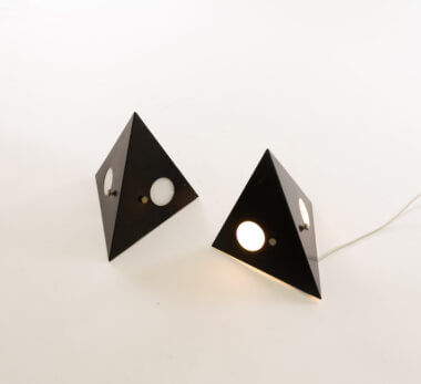 Model C-1651 wall lamps by RAAK Amsterdam, switched on