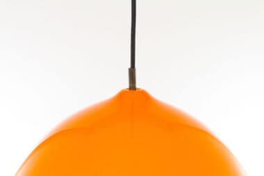 The top of an orange Murano glass pendant by Alessandro Pianon for Vistosi