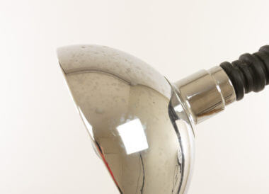 The small damages on a Cosack table lamp with perspex and chrome