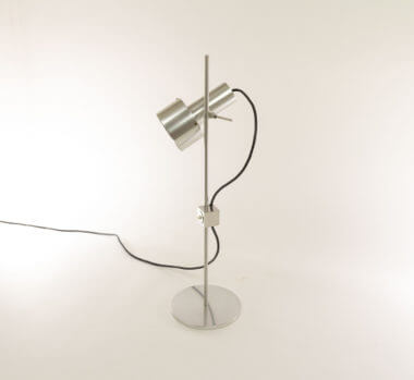 FA1 aluminium table lamp by Peter Nelson for Architectural Lighting with the characteristic cube