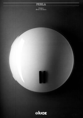 Perla wall lamp, designed by Bruno Gecchelin for O-luce