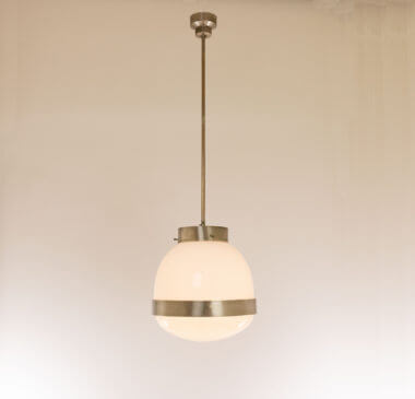 Delta pendant by Sergio Mazza for Artemide, switched on