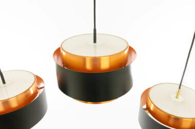 Set of three Saturn pendants by Jo Hammerborg for Fog & Mørup as seen from above