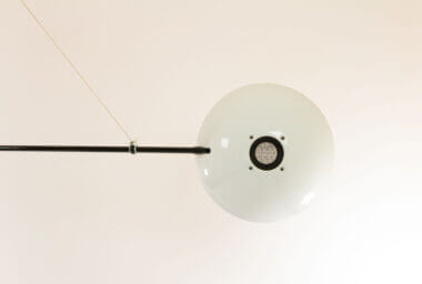 The reflector of a Bigo floor to ceiling lamp by S.T. Valenti for Valenti