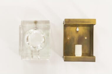 One out of two transparent Maritim wall lamps by Vitrika