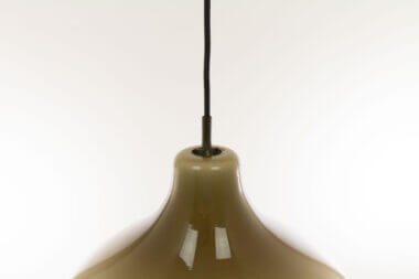 The top part of a grey Cippola pendant by Massimo Vignelli for Venini