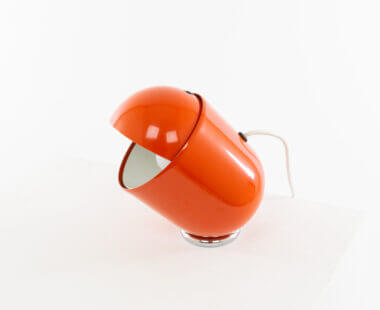 Orange Elmo table lamp by Imago DP, in our favorite position