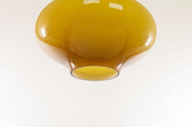 Amber Venini pendant by Massimo Vignelli as seen from below