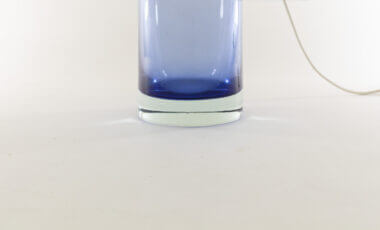 The base of a blue Murano glass table lamp LT 226 by Carlo Nason for A.V. Mazzega